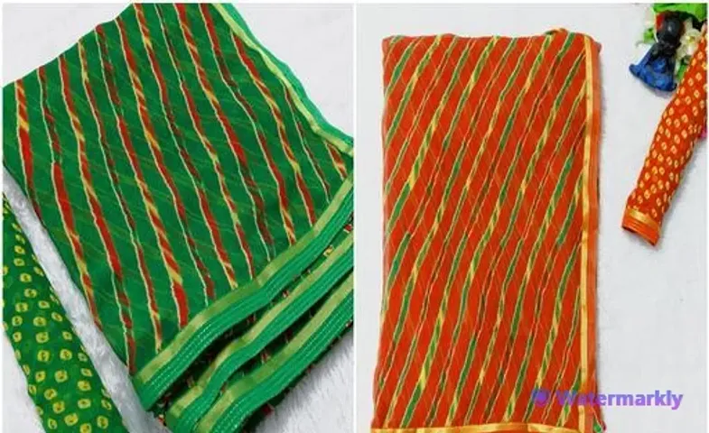 Fancy Sarees with Blouse Pieces for Women Pack Of 2