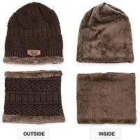 Jim-Dandy woven beanie cap set for unisex-thumb1