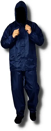 Protective Waterproof Polyester Rain Suit with Carrying Pouch-thumb2