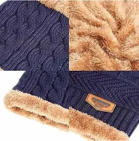 Jim-Dandy woven beanie cap set for unisex-thumb1