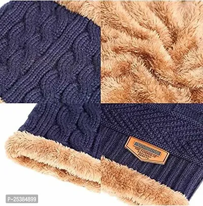 Jim-Dandy woven beanie cap set for unisex-thumb2