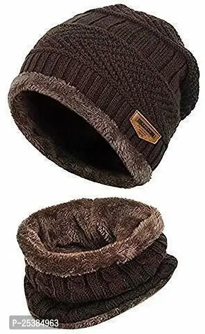Jim-Dandy woven beanie cap set for unisex-thumb3