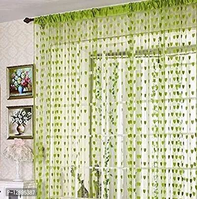 NET HEART CURTAINS FOR DOOR 7FT - SET OF 2