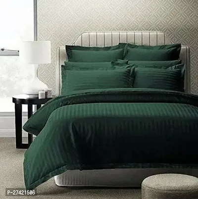 Classic Cotton Striped Bedsheet with Pillow Covers