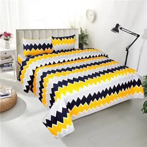 3D Printed Polycotton Double Bedsheets 84*92 Inch