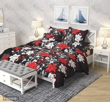 Stylish Double Bedsheet with Two Pillow Covers