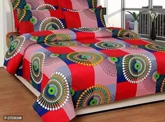 Stylish Double Bedsheet with Two Pillow Covers