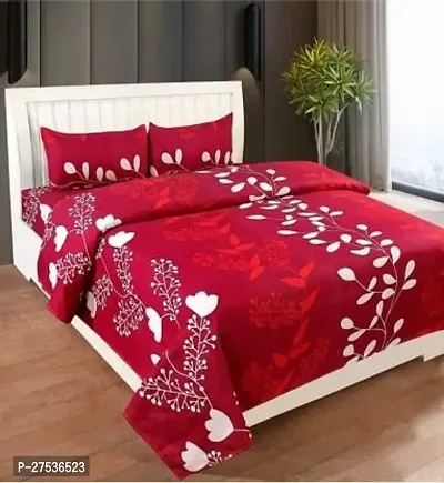 Stylish Double Bedsheet with Two Pillow Covers-thumb0