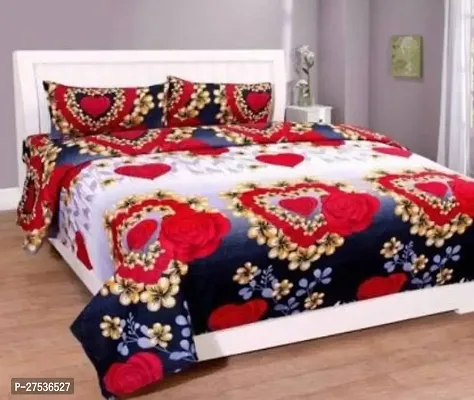 Stylish Double Bedsheet with Two Pillow Covers-thumb0