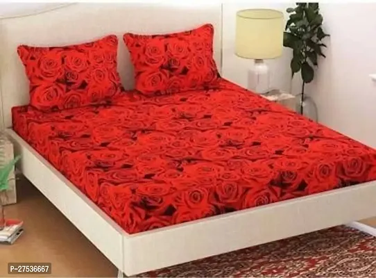 Stylish Double Bedsheet with Two Pillow Covers-thumb0