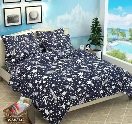 Stylish Double Bedsheet with Two Pillow Covers