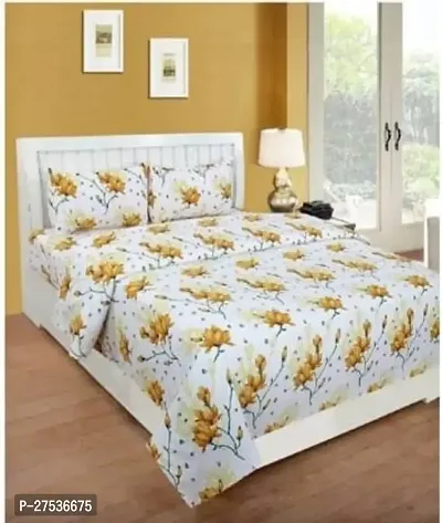 Stylish Double Bedsheet with Two Pillow Covers-thumb0