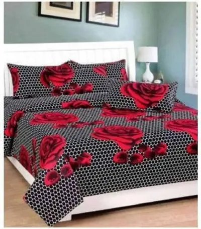 Poly Cotton Double Bedsheets