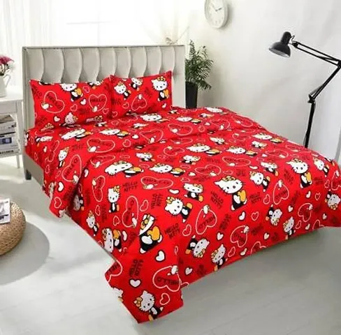 Polycotton Printed Double Bedsheets