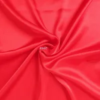 DZY Satin Silk Pillow covers for Hair and Skin set of 2 pcs for Women, Regular Size -18.9 x 29Inches, Envelope Closure Color   Red-thumb3