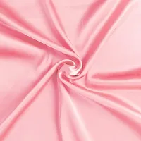 DZY 300 TC Satin Silk Pillow covers for Hair and Skin set of 2 pcs with 3 pcs free Scrunchies, Regular Size -18.9 x 29Inches, Envelope Closure Color   Baby Pink-thumb3