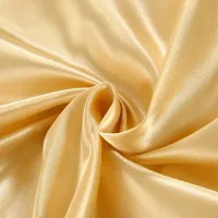 DZY 600 TC Satin Silk Pillow Protector Pillow covers for Hair and Skin set of 2 pcs with free 3 pcs Scrunchiesfor Women, Regular Size -18.9 x 29Inches, Envelope Closure Color   Cream-thumb3