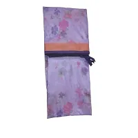 Pure Cotton Flower Print Mosquito Size Four Side Hanging 6 Feet x7 Feet Purple-thumb2