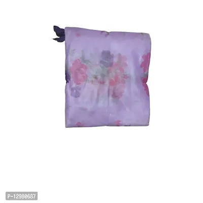 Pure Cotton Flower Print Mosquito Size Four Side Hanging 6 Feet x7 Feet Purple-thumb0