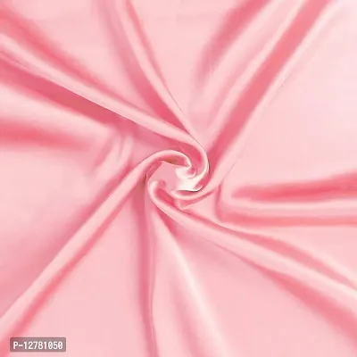 DZY Satin Silk Pillow covers for Hair and Skin set of 2 pcs with free 3 pcs Scrunchiesfor Women, Regular Size -18.9 x 29Inches, Envelope Closure Color   Baby Pink-thumb4