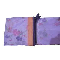 Pure Cotton Flower Print Mosquito Size Four Side Hanging 6 Feet x7 Feet Purple-thumb3