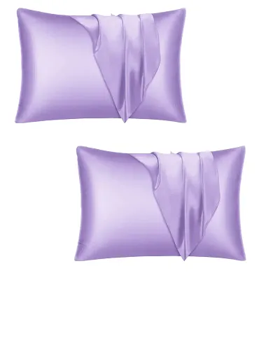 DZY Satin 300 TC Pillow case/Cover|| Soft Silky Standard -18.9X 29 Inch, 2 Pieces Silky Satin Standard Pillow case/Cover Best for Home d?cor || Skin || Hair
