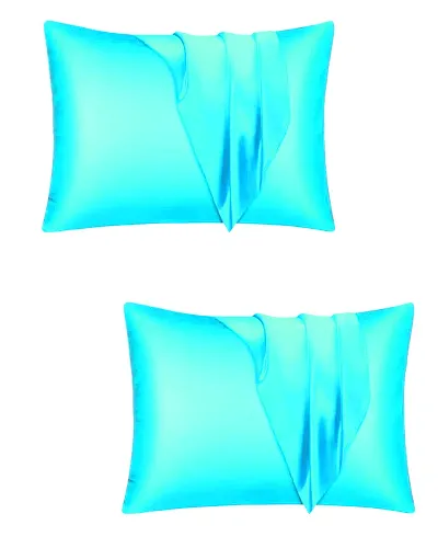 DZY Satin 600 TC Pillow case/Cover|| Soft Silky Standard -18.9X 29 Inch, 2 Pieces Silk Satin Standard Pillow case/Cover Best for Home d?cor || Skin || Hair( )