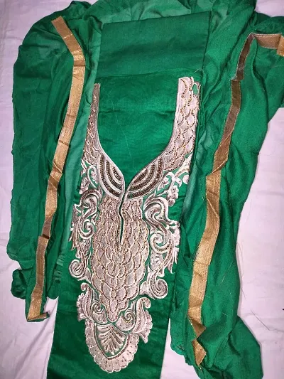 Classic Embroidered Dress Material without Dupatta