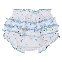 Da Anushi Washable & Reusable Pack of 3 Cotton Fabric Frill Panties/Inner Wear/Bloomer Underwear/Panties for 0-3 Months Baby Girls (Small)-thumb4