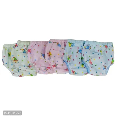 Da Anushi Reusable  Waterproof PVC Plastic Diaper Joker Panties/Diaper Padded Baby Nappy Panties/Training Pants with Inner  Outer Soft Plastic- Pack of 6 (Medium) (Multicolor)