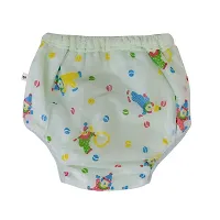 Da Anushi Reusable  Waterproof PVC Plastic Diaper Joker Panties/Diaper Padded Baby Nappy Panties/Training Pants with Inner  Outer Soft Plastic- Pack of 6 (Medium) (Multicolor)-thumb1