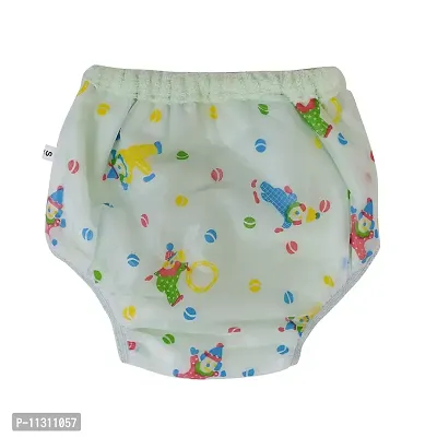 Da Anushi Reusable  Waterproof PVC Plastic Diaper Joker Panties/Diaper Padded Baby Nappy Panties/Training Pants with Inner  Outer Soft Plastic- Pack of 6 (Medium) (Multicolor)-thumb2