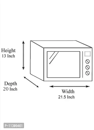 Da Anushi Full Closure Microwave Oven Top Cover for Samsung 28L MC28H5145VK/TL Convection Microwave Oven with PVC Attractive Digital Prints/Dustproof/Water Resistant-Grey White Flower-thumb4