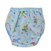 Da Anushi Reusable  Waterproof PVC Plastic Diaper Joker Panties/Diaper Padded Baby Nappy Panties/Training Pants with Inner  Outer Soft Plastic- Pack of 6 (Medium) (Multicolor)-thumb2