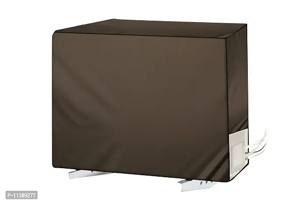 Da Anushi Split AC Cover Outdoor Unit for 1.5 Ton Capacity AC, All Weather Cover/Dustproof/Water Resistant (Brown)