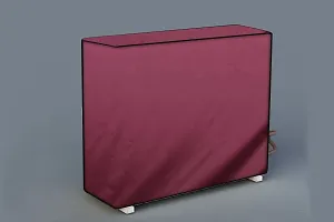 Da Anushi Split AC Cover Outdoor Unit for 1.5 Ton Capacity AC, All Weather Cover/Dustproof/Water Resistant (Maroon)-thumb1