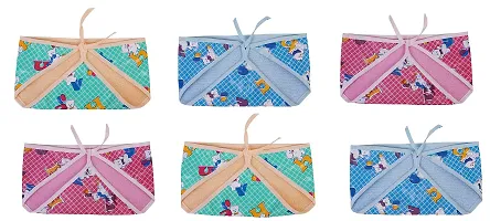 Da Anushi Washable and Reusable Langot Cloth Nappies/Cloth Diaper/Langot/U Shaped/Nappy Tying Langot/Adjustable Nappies For Babies (Multicolour)