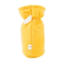 DA Anushi Soft Plush Stretchable Baby Feeding Bottle Cover Easy to Hold Strap with Cute Animated Cartoon| Suitable for 60-125 Ml Feeding Bottle(Orange-Yellow)-thumb4