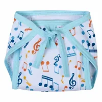 Da Anushi Printed Cotton Hosiery Washable & Reusable Adjustable Cloth Diaper Nappy With Insert Cushioned Padded Langot Nappy Tying Langot For Babies- Pack of 5 (Medium, Multicolor)-thumb3