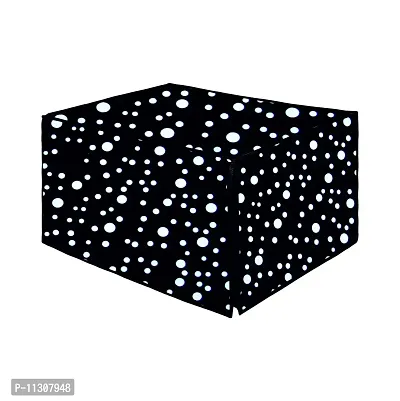 Da Anushi Full Closure Microwave Oven Top Cover for LG 28L MC2886BRUM Convection Microwave Oven with PVC Attractive Digital Prints/Dustproof/Water Resistant-Black Dot-thumb4