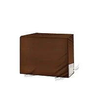 Da Anushi Split AC Cover Set of Indoor and Outdoor Unit for 2 Ton Capacity Attractive Digital Prints/Dustproof/Water Resistant (Brown Checkered)-thumb4