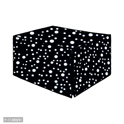Da Anushi Full Closure Microwave Oven Top Cover for Samsung 28L MC28H5145VP/TL Convection Microwave Oven with PVC Attractive Digital Prints/Dustproof/Water Resistant-Black Dot-thumb4