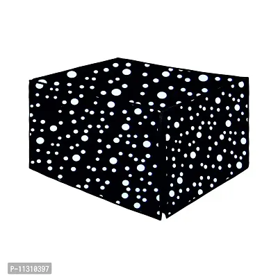 Da Anushi Full Closure Microwave Oven Top Cover for LG 28L MC2887BFUM Convection Microwave Oven with PVC Attractive Digital Prints/Dustproof/Water Resistant-Black Dot-thumb4