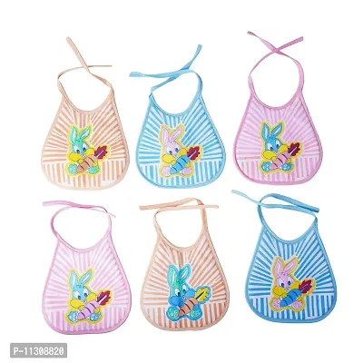 Da Anushi Soft Cotton Stretchable Baby Feeding Bottle Cover with Soft Cotton Washable & Reusable Multicolor Highly Absorbing/Comfortable and Easily Adjustable Feeding Bibs Combo-thumb3