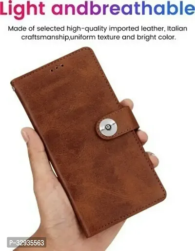 A Flip Cover for Vivo Y78 Brown-thumb4