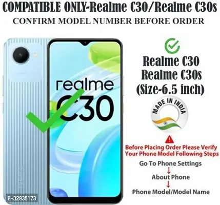 A Flip Cover for Realme Narzo 50i Prime Brown Dual Protection-thumb2