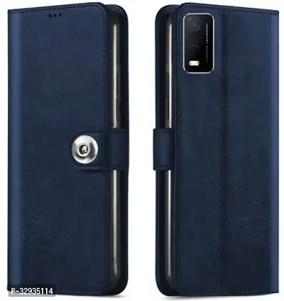 A Flip Cover for Vivo Y3s Blue Dual Protection-thumb0