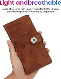 Flip Cover for Mi Redmi Note 11T 5G Brown Dual Protection-thumb4