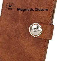 A Flip Cover for Realme C21Y Brown Dual Protection-thumb2