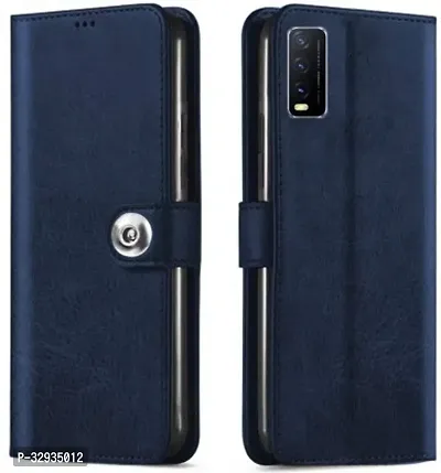 A Flip Cover for Vivo Y12G Blue Dual Protection-thumb0